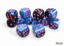 Gemini Black-Starlight/red 16mm d6 Dice Block (12 dice) - CHX26658